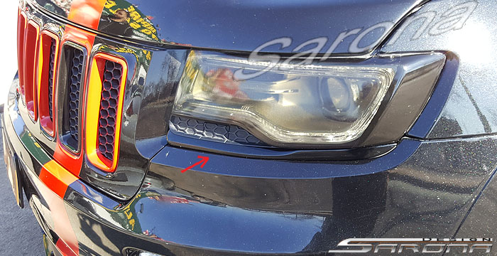 Custom Jeep Grand Cherokee  SUV/SAV/Crossover Eyelids (2011 - 2013) - $120.00 (Part #JP-005-EL)